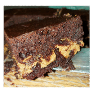 Mint brownie with Caramel