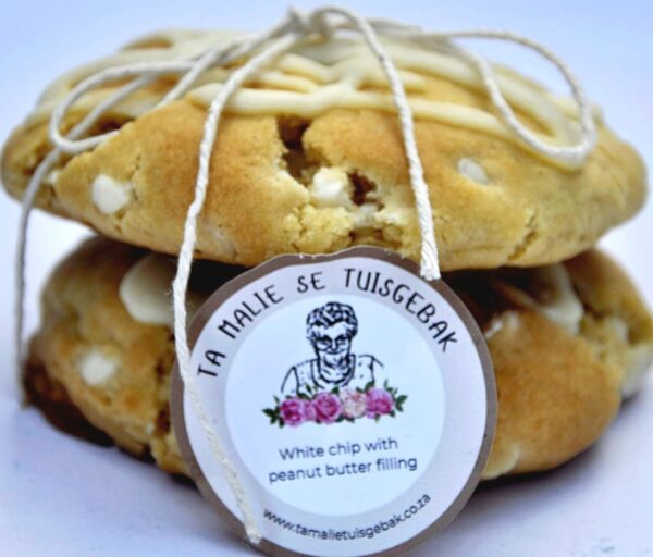 White Choc Chip Cookie with Peanut Butter Filling - Image 6
