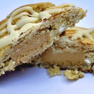 White Choc Chip Cookie with Peanut Butter Filling