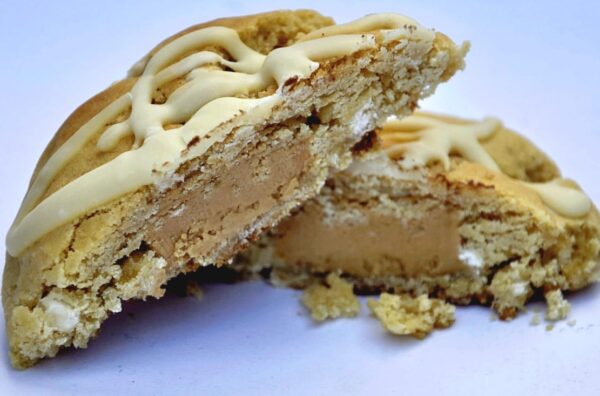 White Choc Chip Cookie with Peanut Butter Filling