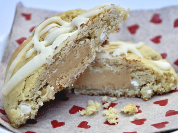 White Choc Chip Cookie with Peanut Butter Filling - Image 4